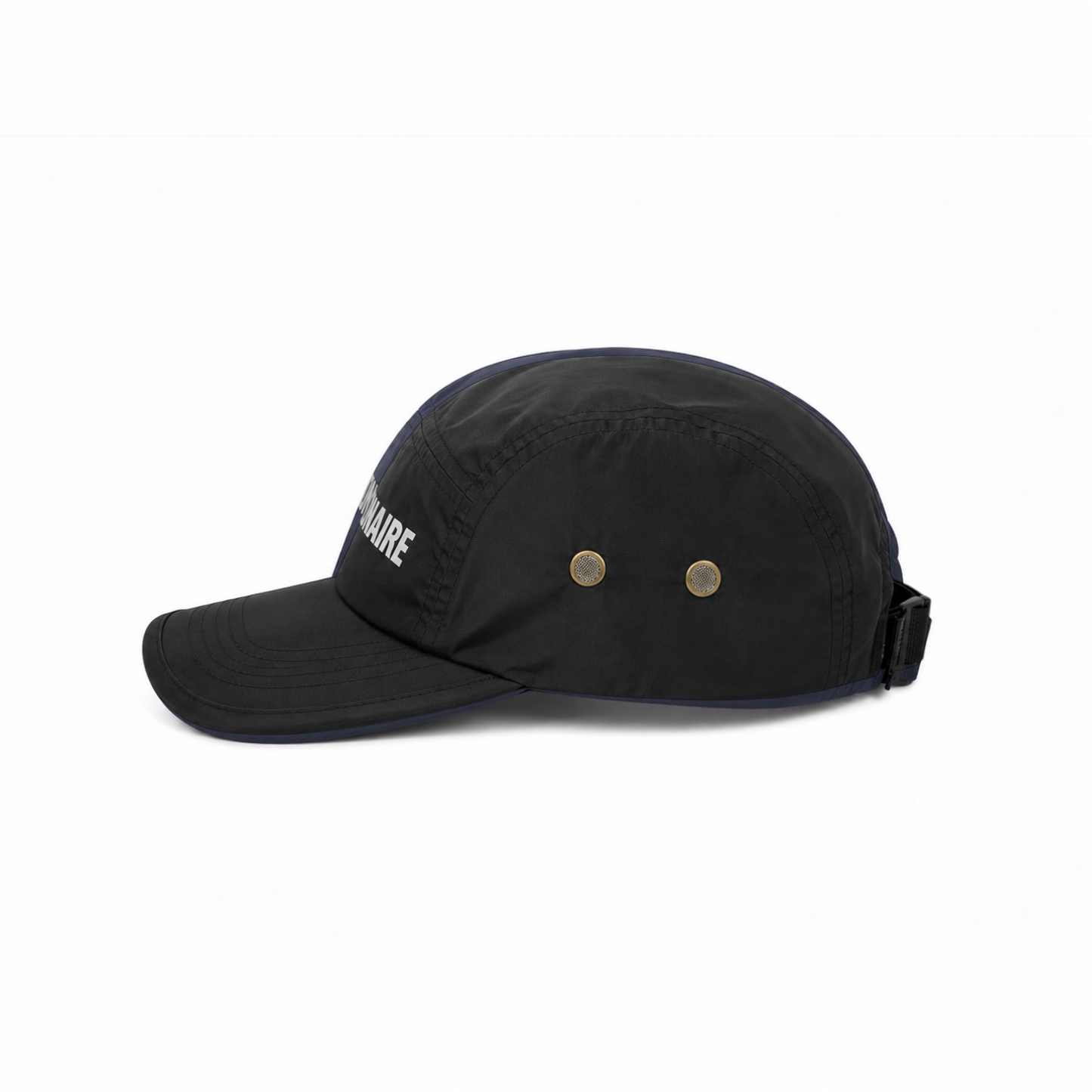BRILLIANAIRE BLACK NYLON CAP