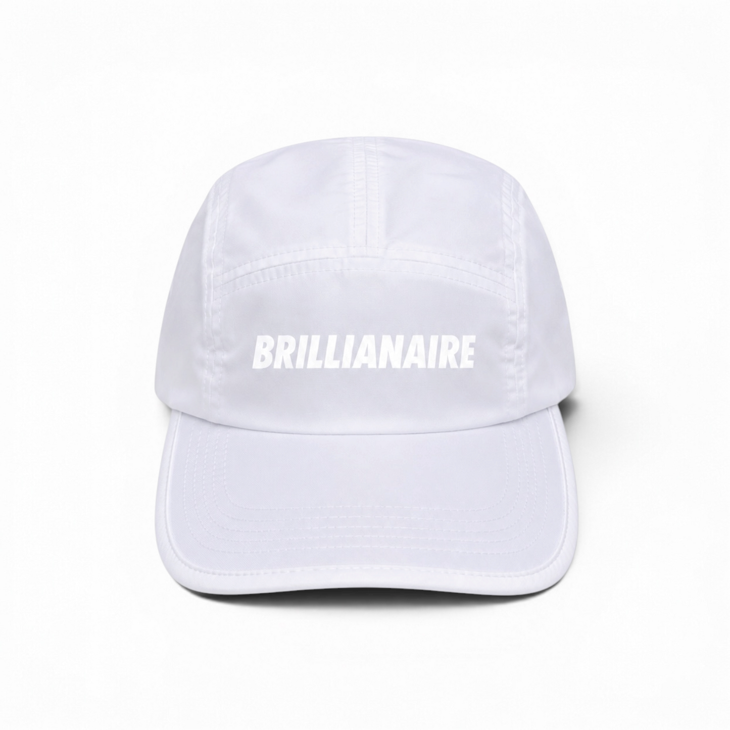 BRILLIANAIRE WHITE NYLON CAP