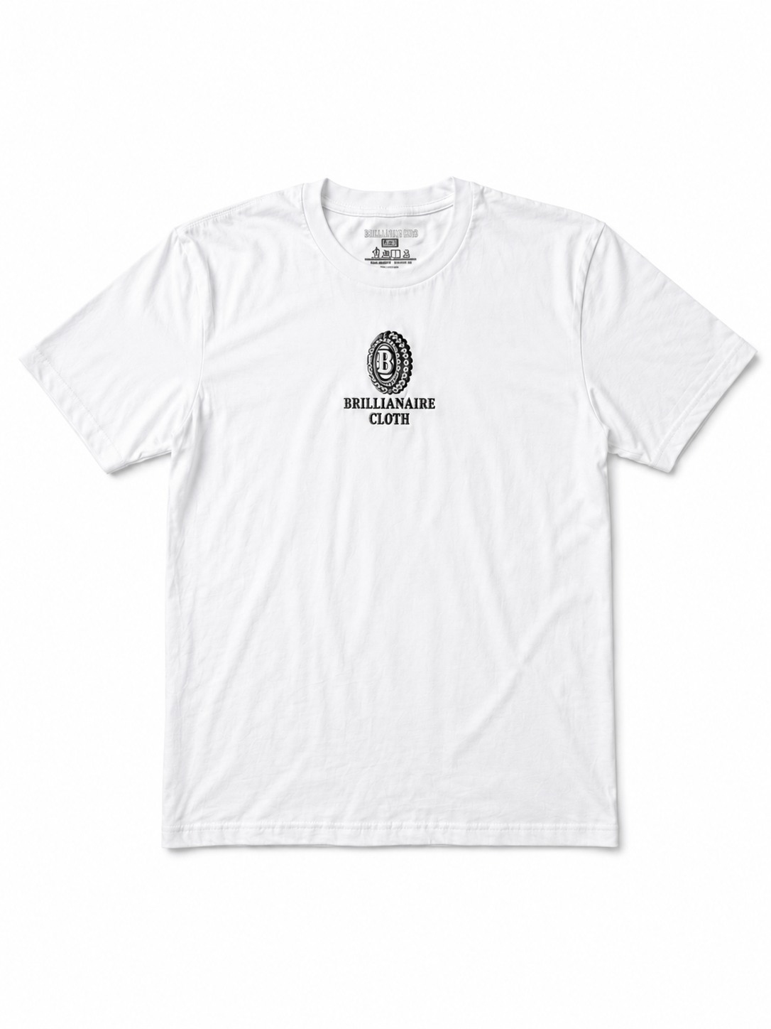 BRILLIANAIRE CLASSIC LOGO WHITE TEE