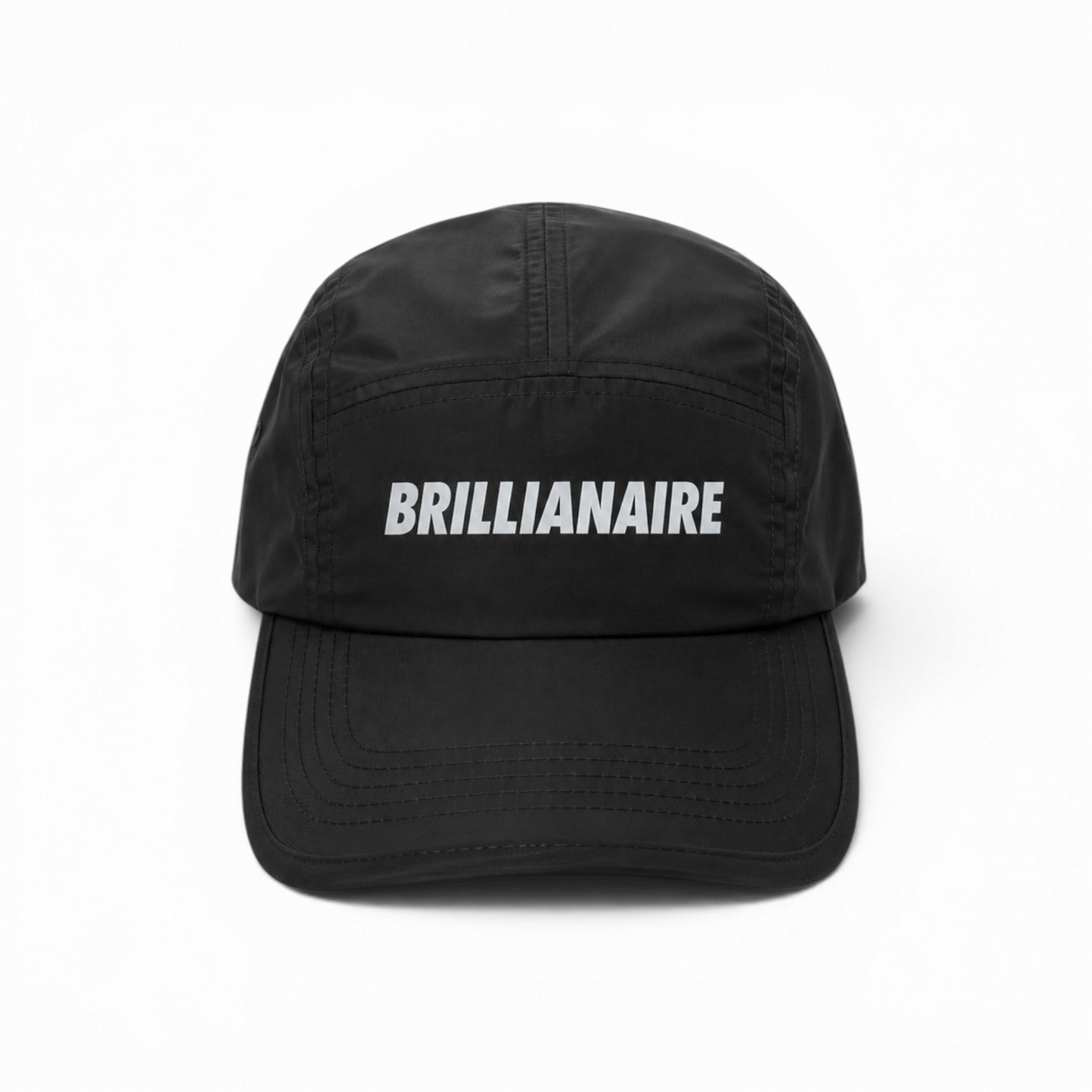 BRILLIANAIRE BLACK NYLON CAP