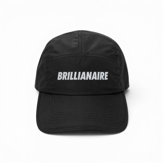 BRILLIANAIRE BLACK NYLON CAP